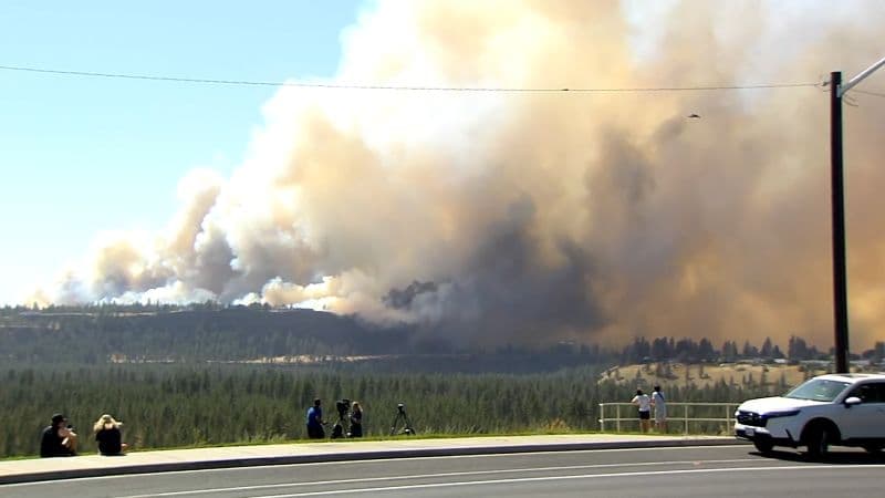 Spokane Wildfire Forces Evacuations
