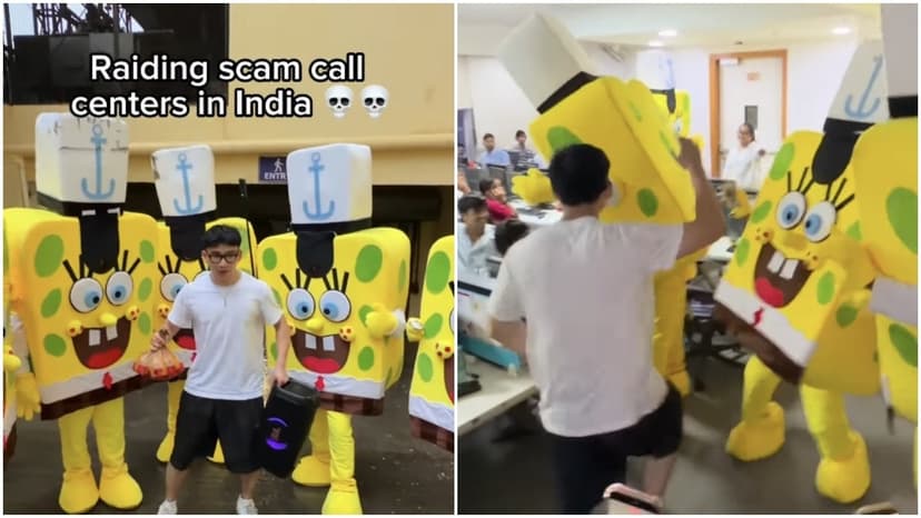 YouTuber's SpongeBob Raid on Indian Scam Center