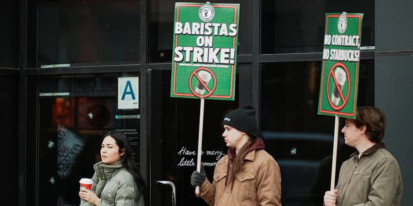 Starbucks Baristas Walk Out on Red Cup Day to Secure Union Contract