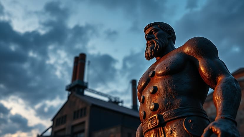 Steel Man Statue Faces Move After 52 Years