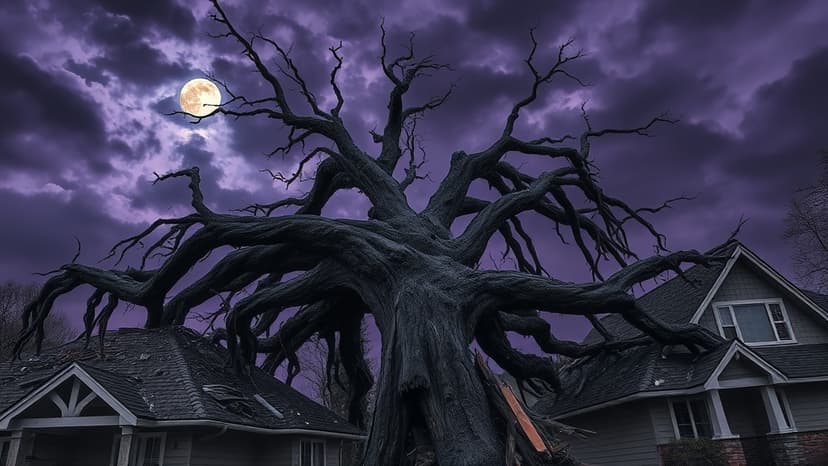 Storm Dave Crushes Homes in Staffordshire