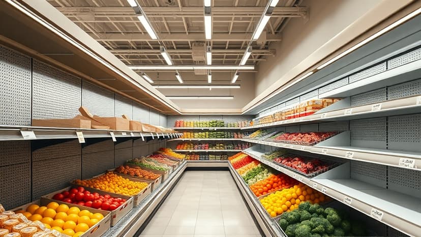 Panic Buying Leaves Shelves Bare Before Snow
