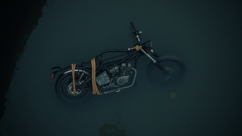 Student Found Tied to Motorcycle in Canal