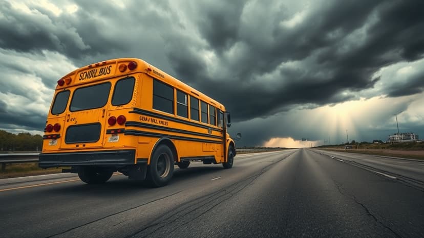 Students' Quick Action Averts School Bus Disaster