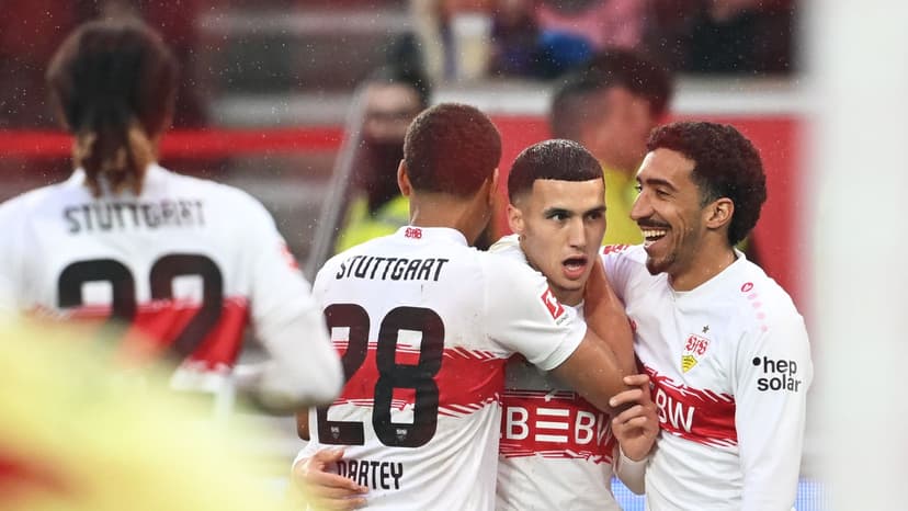 Stuttgart Dominates Hamburg 4-0, El Khannous Shines