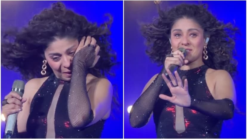 Sunidhi Chauhan's emotional breakdown during Lucknow concert