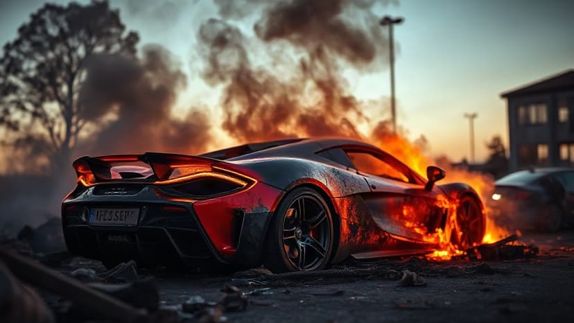 Supercars Torched: Millions Lost in Birmingham Blaze