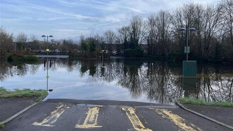 Surrey Flooded as River Bourne Overwhelms Banks