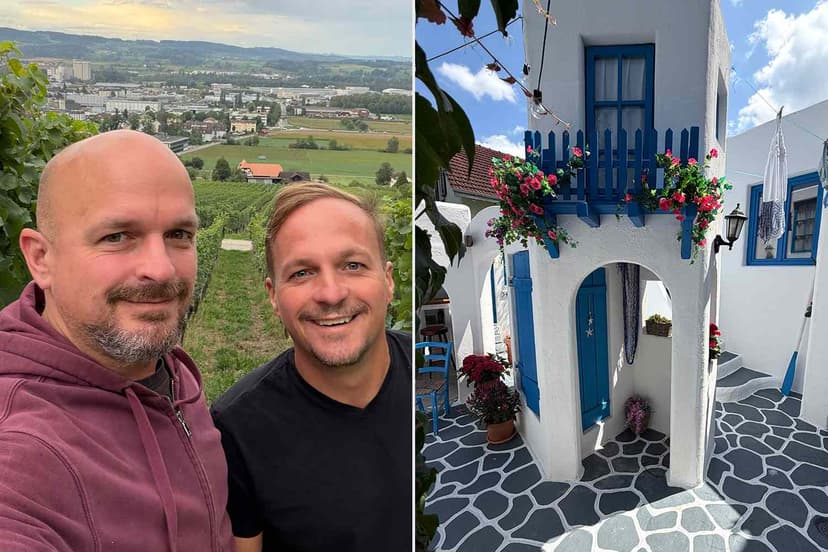 Brothers Build 'Mini Greece' in Swiss Backyard
