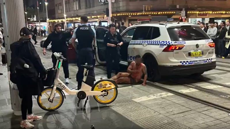 Man in Underwear Bloodied After Sydney CBD Carjacking Spree