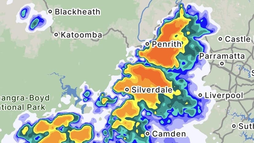 Sydney Storm Unleashes Giant Hail, Flooding Streets
