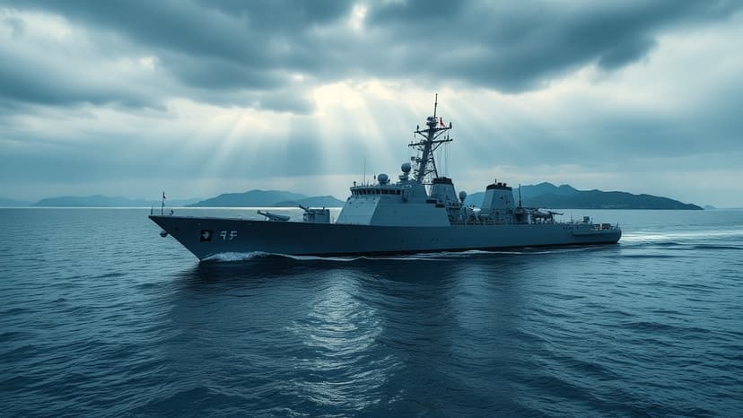 Taiwan Navy Scans Skies as China Warships Patrol Strait