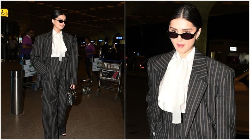 Tara Sutaria's Chic Airport Look Hints at Cannes