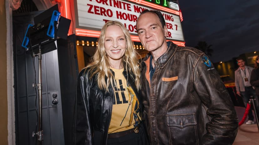 Tarantino Acts Out Fortnite Scene on Floor!