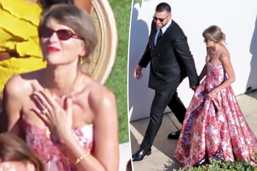 Taylor Swift Dazzles at Kelce's Ex-Teammate's Wedding