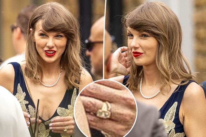 Swift Wears Wedding Ring at Pal's Nuptials