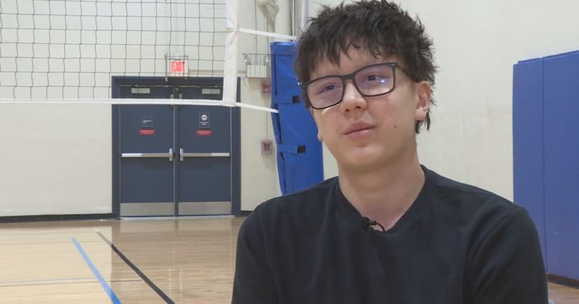 Teen beats cancer, returns to volleyball court