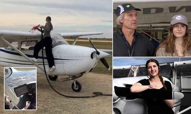 Teen Pilot Circles Australia for Charity