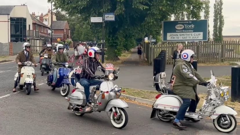 Scooter Convoy Cheers Autistic Teen's Prom Entrance