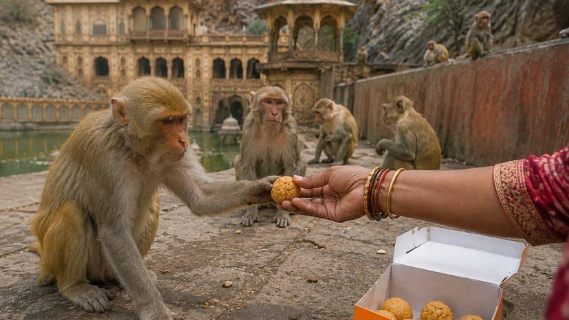 Sweet Offerings Trigger Skin Disease Epidemic in Temple Monkeys