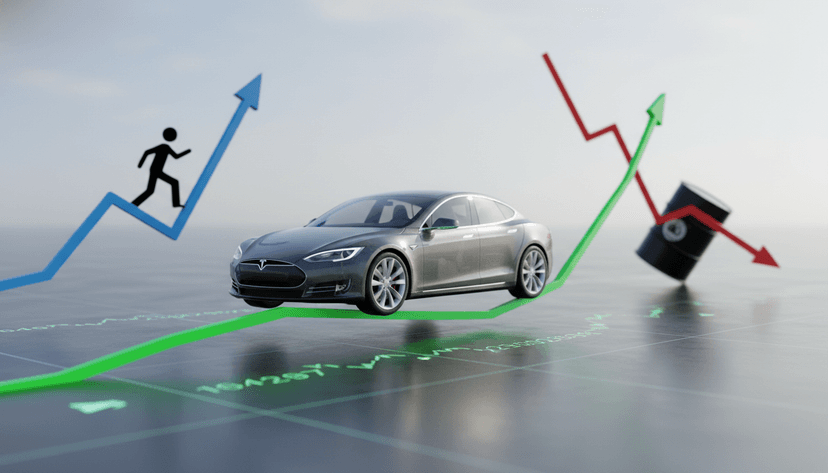 Tesla Soars to Record High, Boosting Nasdaq