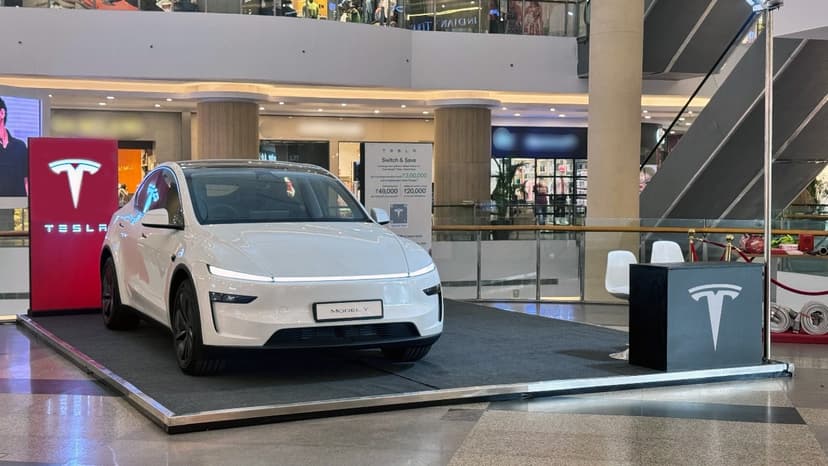 Tesla's First Punjab Pop-Up: Model Y Arrives in Ludhiana