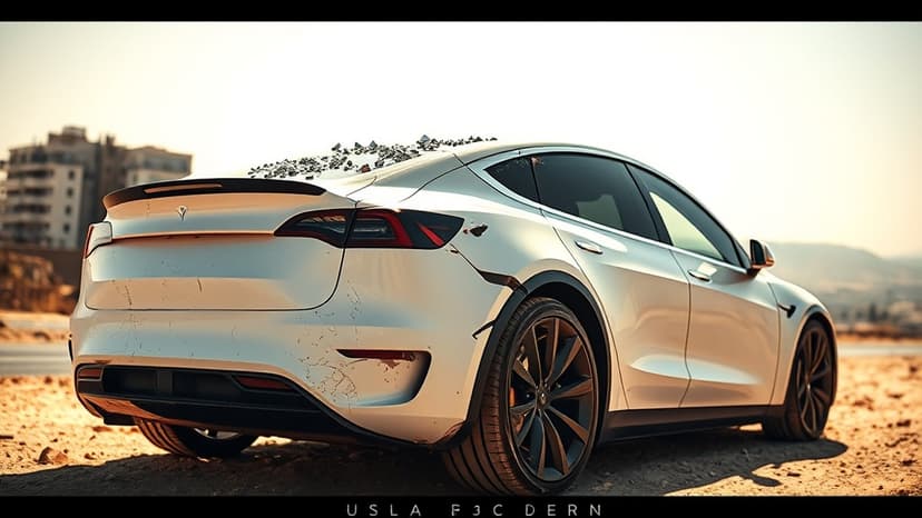 Tesla Roof Withstands Rocket Shrapnel Attack