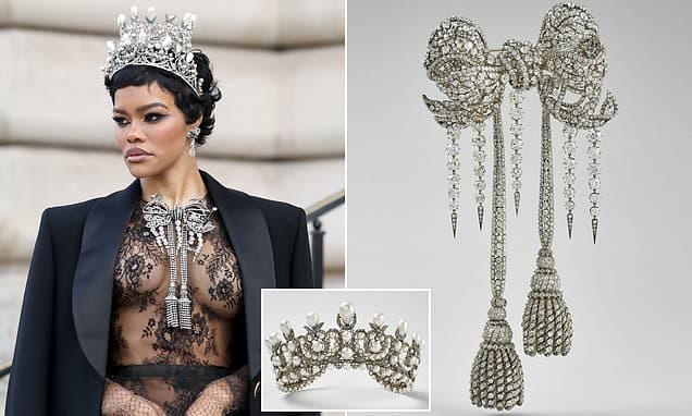 Louvre's 'Stolen' Diamonds Shine Again at Paris Couture Show