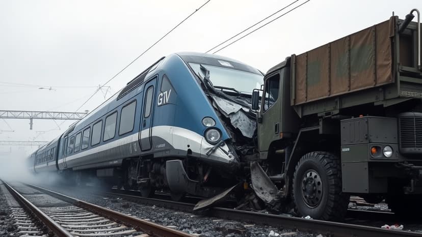 TGV Train Hits Military Truck: Driver Feared Dead