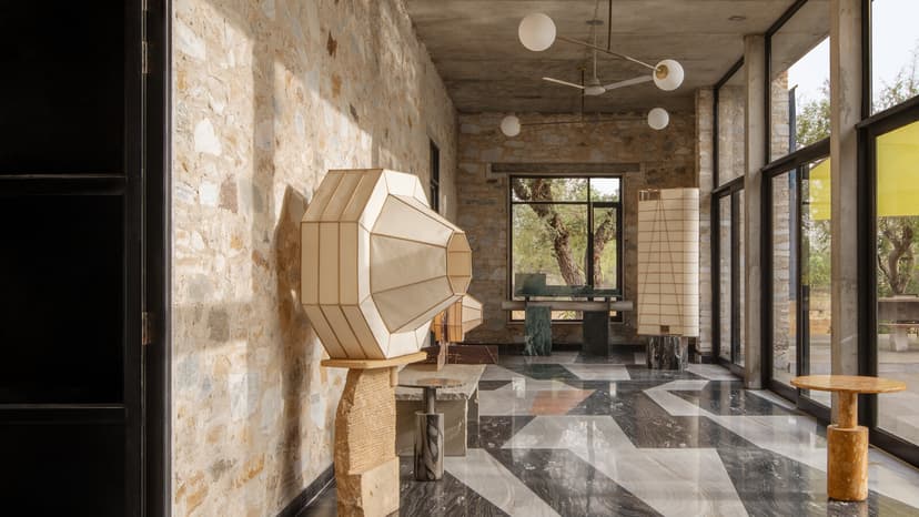Ancient Indian Home Built with Marble Scraps