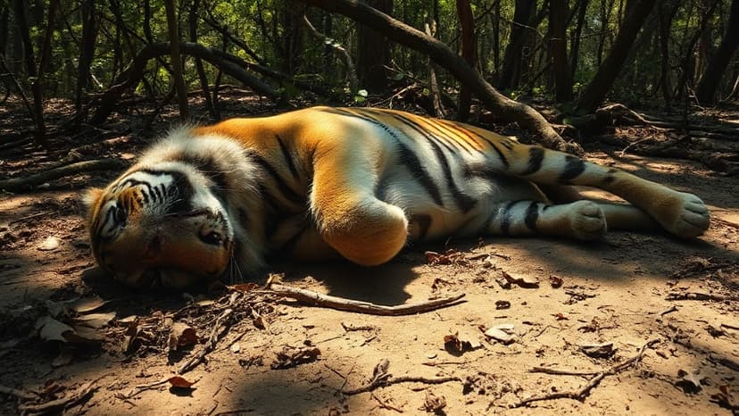 Tiger Found Dead, Paws Missing in Reserve