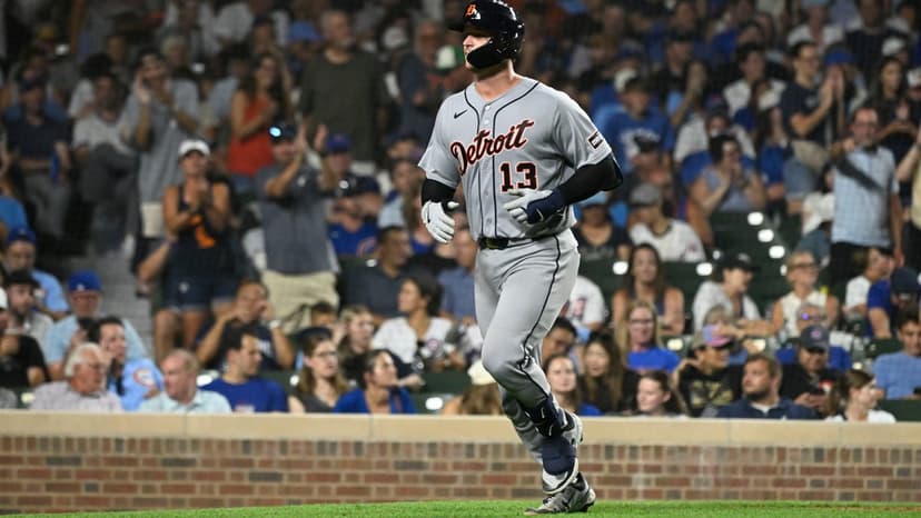 Dingler's 2 HRs Lead Tigers Past Cubs 8-6