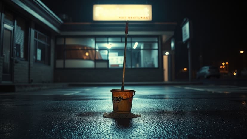 Japanese Staff Cleanings Vomit Barehanded