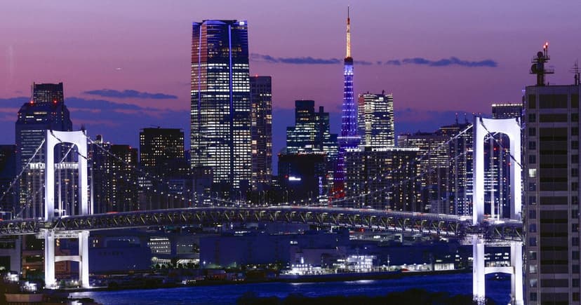 Tokyo Tower Glows Blue for Autism Awareness