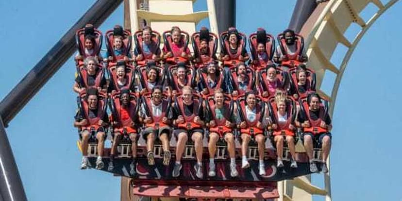 World's Tallest Giga Dive Coaster Opens!