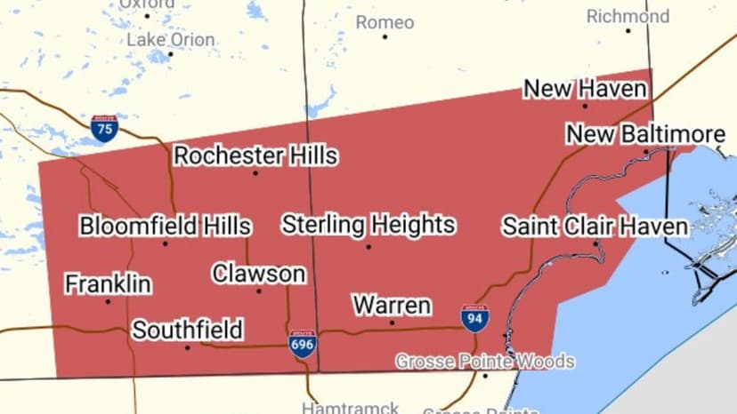 Tornado Warnings Issued for Michigan Counties