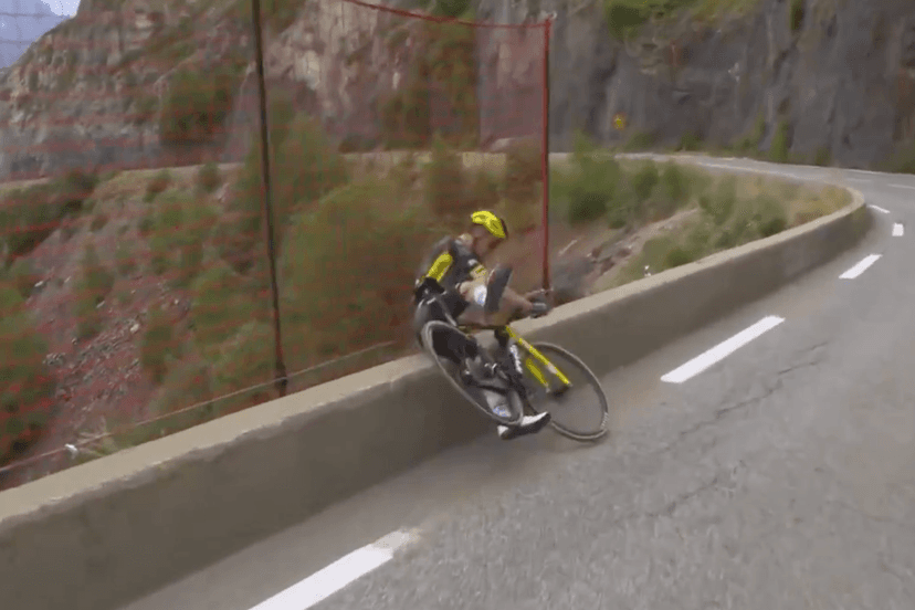 Netting Saves Cyclist's Life on Tour de France
