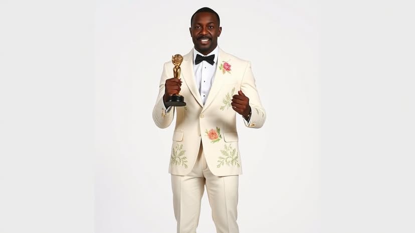 Tramell Tillman Shines in Anamika Khanna Design