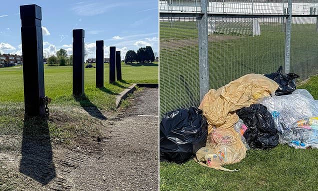 Travellers Breach £18K Fencing, Leave Mess