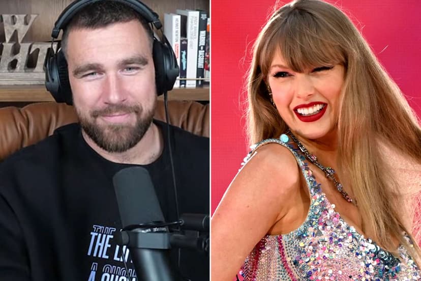 Travis Kelce Rocks Swift's 'Showgirl' Merch on Podcast