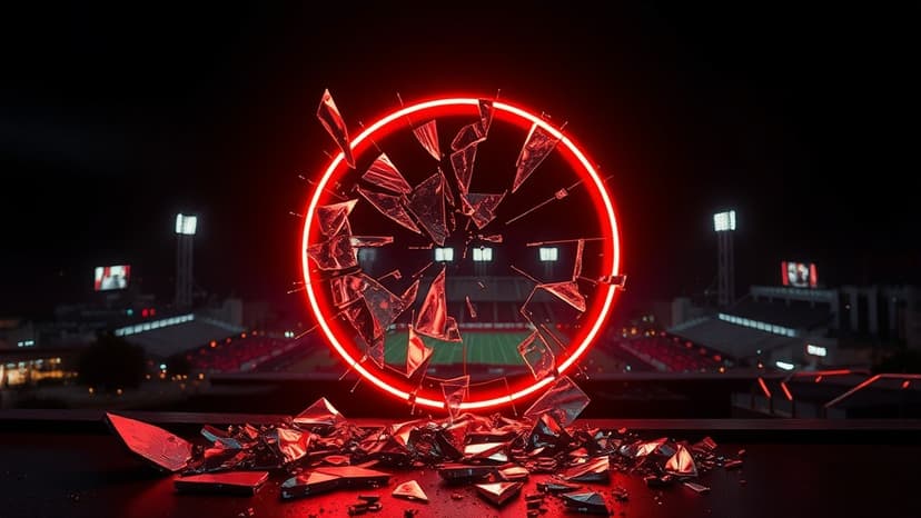 Travis Scott Smashes Sign at Super Bowl Bash