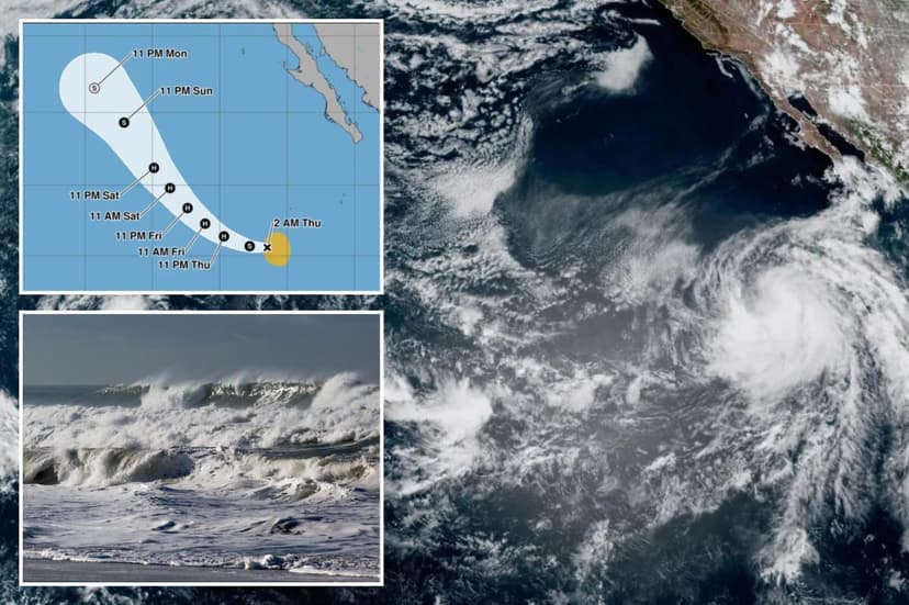 Hurricane Elida Brews: Powerful Swells Headed for California