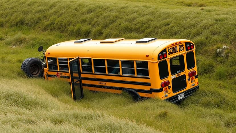 Trucker Jailed for 12+ Years After School Bus Crash