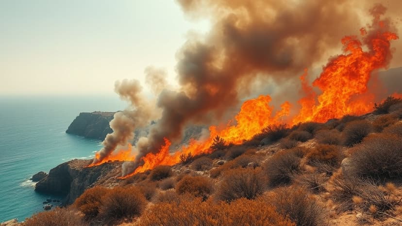Turkey's Coastline Scorched: Firefighters Battle Fierce Wildfires