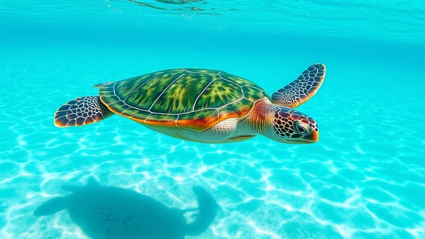 Turtle Slaps Diver in Hilarious Underwater Encounter