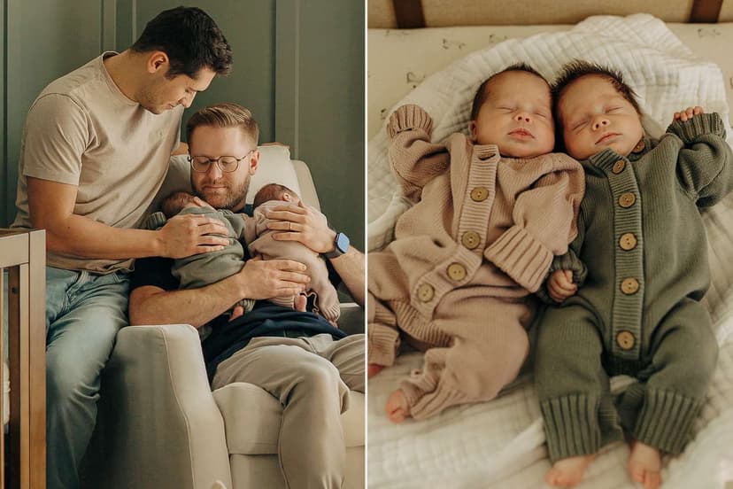 Dad Captures Twins Holding Hands in Sweet NICU Reunion