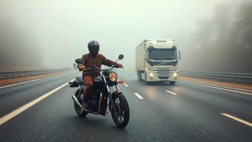 Fog Blinds Trucker: Two Youths Dead on Highway