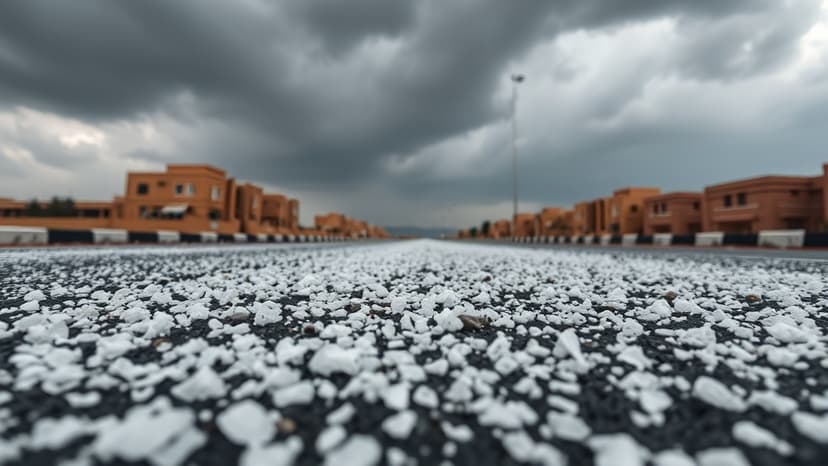 UAE Skies Open: Rare Hailstones Blanket Ras Al Khaimah