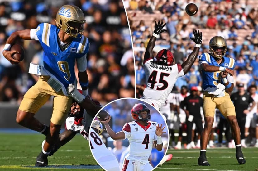 Knight's Three TDs Power Bruins Past Aztecs