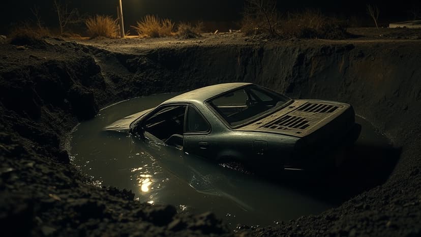 Fatal Turn: Youth Dies After Car Plunges Into Pit